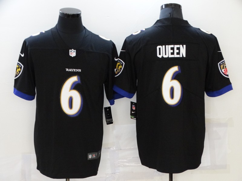Men Baltimore Ravens 6 Queen Black Nike Vapor Untouchable Limited 2021 NFL Jersey